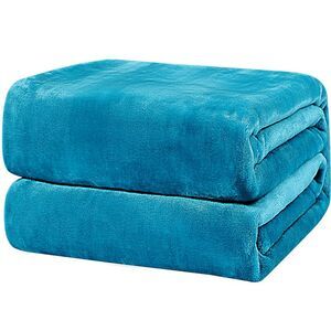 Flannel Fleece Throw Blanket Sofa Couch King (90"*108") Teal